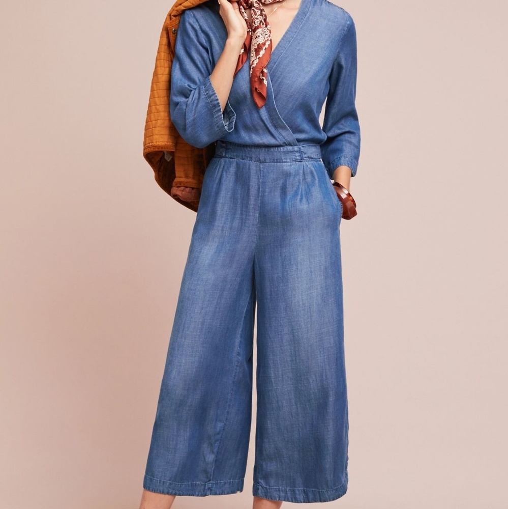 NWOT Cloth & Stone Chambray Jumpsuit